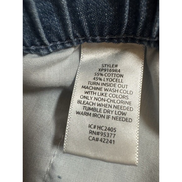 Sanctuary Cargo Pants Utility Womens M Chambray Wide Leg Pull On Blue Lyocell - Picture 5 of 7